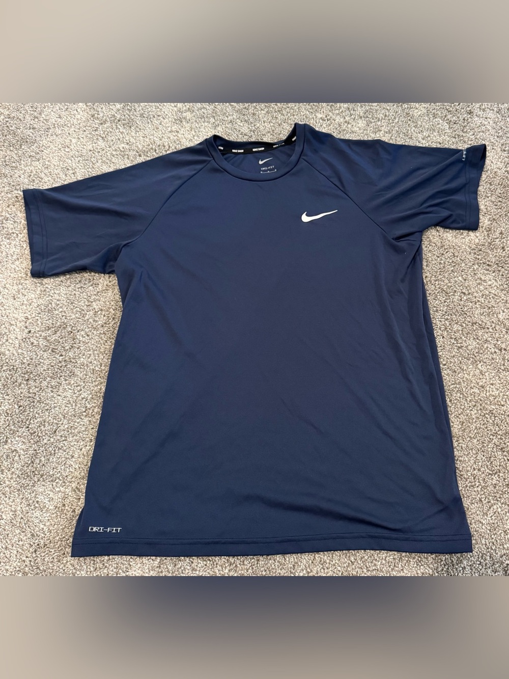 Nike Navy Short Sleeve Dri-FIT Crew Shirt